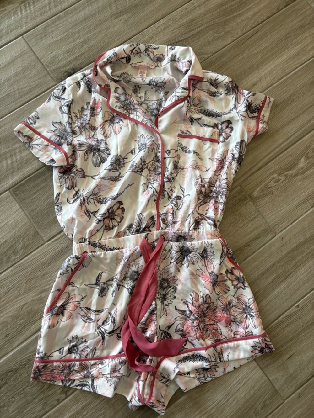 satin victoria secret sleep romper